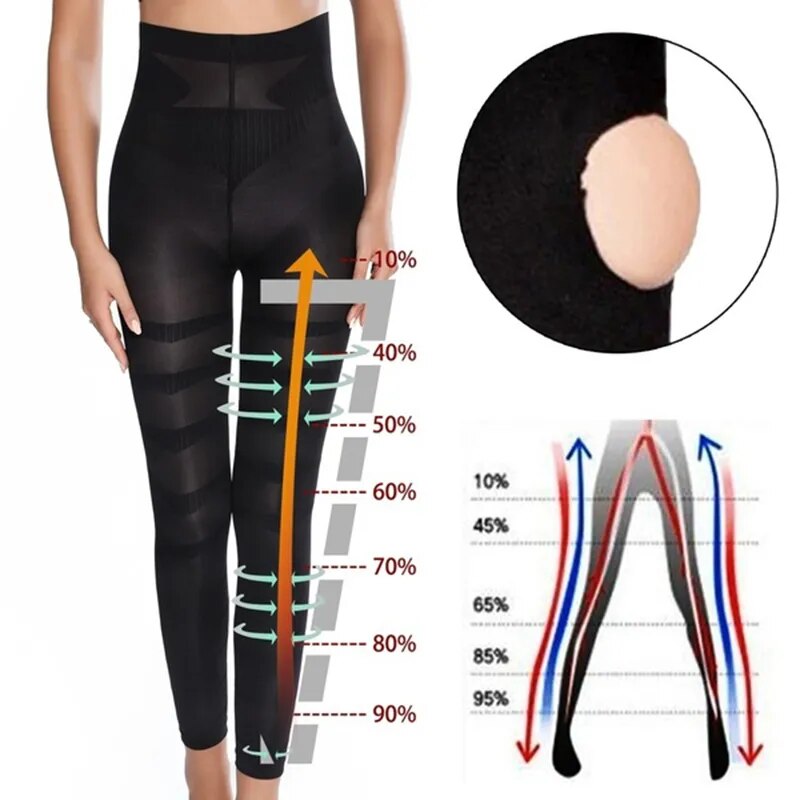 High Waist Leggings Women Sculpting Sleep Leg Legging Tummy Control Skinny Panties Slimming  Leggings Thigh Slimmer Pants