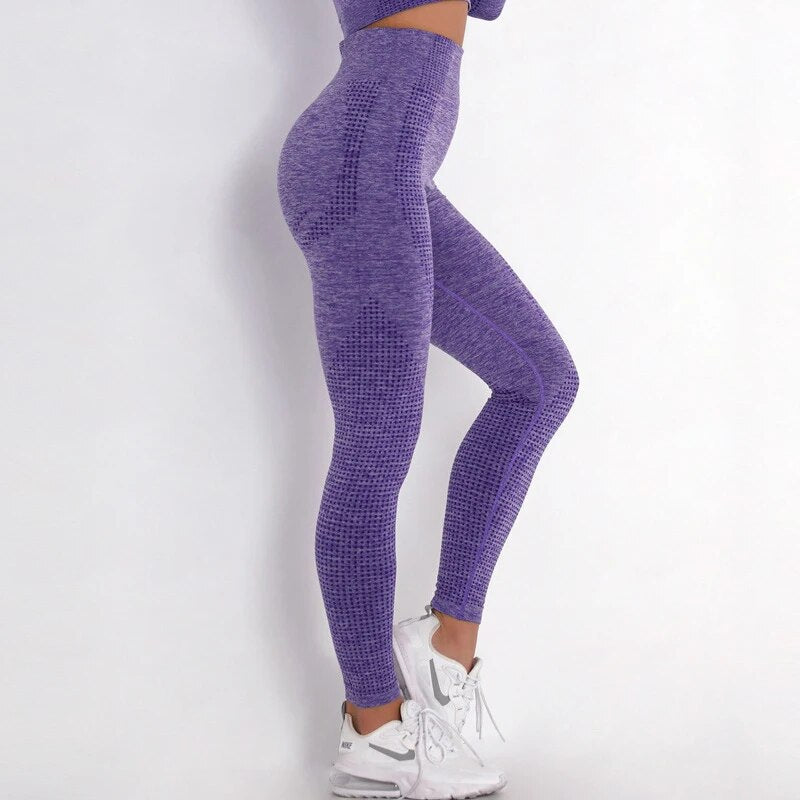 14 Colors High Waist Seamless Leggings For Women Solid Push Up Leggins Athletic Sweat Pants Sportswear Fitness Leggings