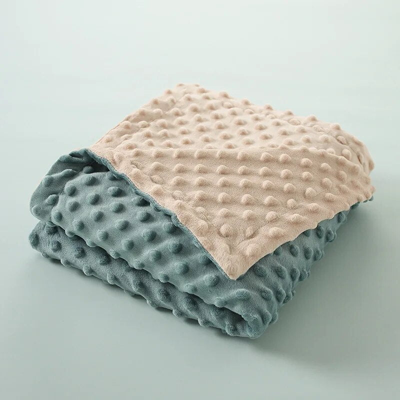 Baby Coral Fleece Blanket Infant Bebe Swaddling Wrap Thicken Lamb Multi-Function Blankets Newborn Baby Bedding Blankets 75*100CM