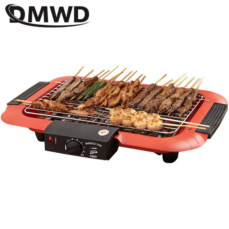 DMWD 1800W Barbecue Oven Household Electric Grill 220V Smokeless Indoor DIY Kebab BBQ Grill Non-stick Cookware