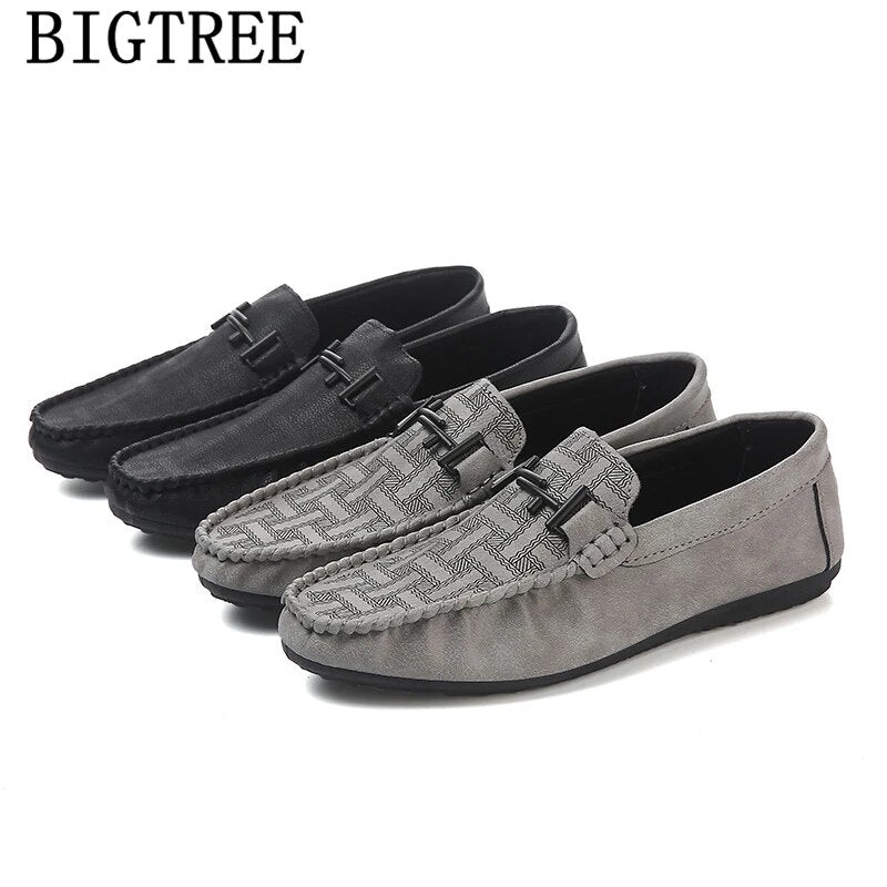 Loafers Leather Shoes Men Black Mens Shoes Casual Luxury Shoes Men Fashion Sepatu Slip On Pria Erkek Ayakkabi Buty Meskie Scarpe