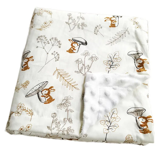 Baby Cotton Thin Super Soft Beans Infant Blankets Newborn Toddler  Baby Blanket Stripped Swaddle Wrap Bedding Covers Bubbles