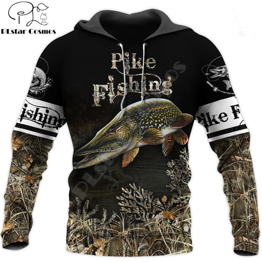 Fishing Beautiful pattern 3D All Over Printed Mens Hoodie Harajuku Fashion Sweatshirt Unisex Casual jacket Pullover KJ042