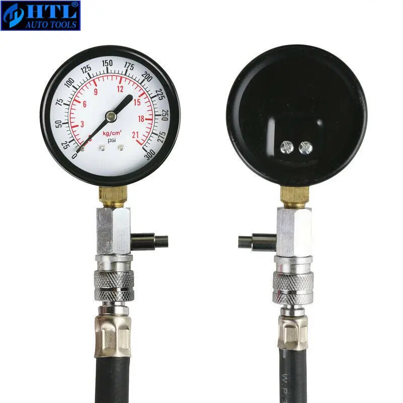 G324 Auto Car Pressure Gauge Motorcycle Petrol Gas Engine Cylinder Compression Gauge Car Meter Test Leakage Diagnostic Tool