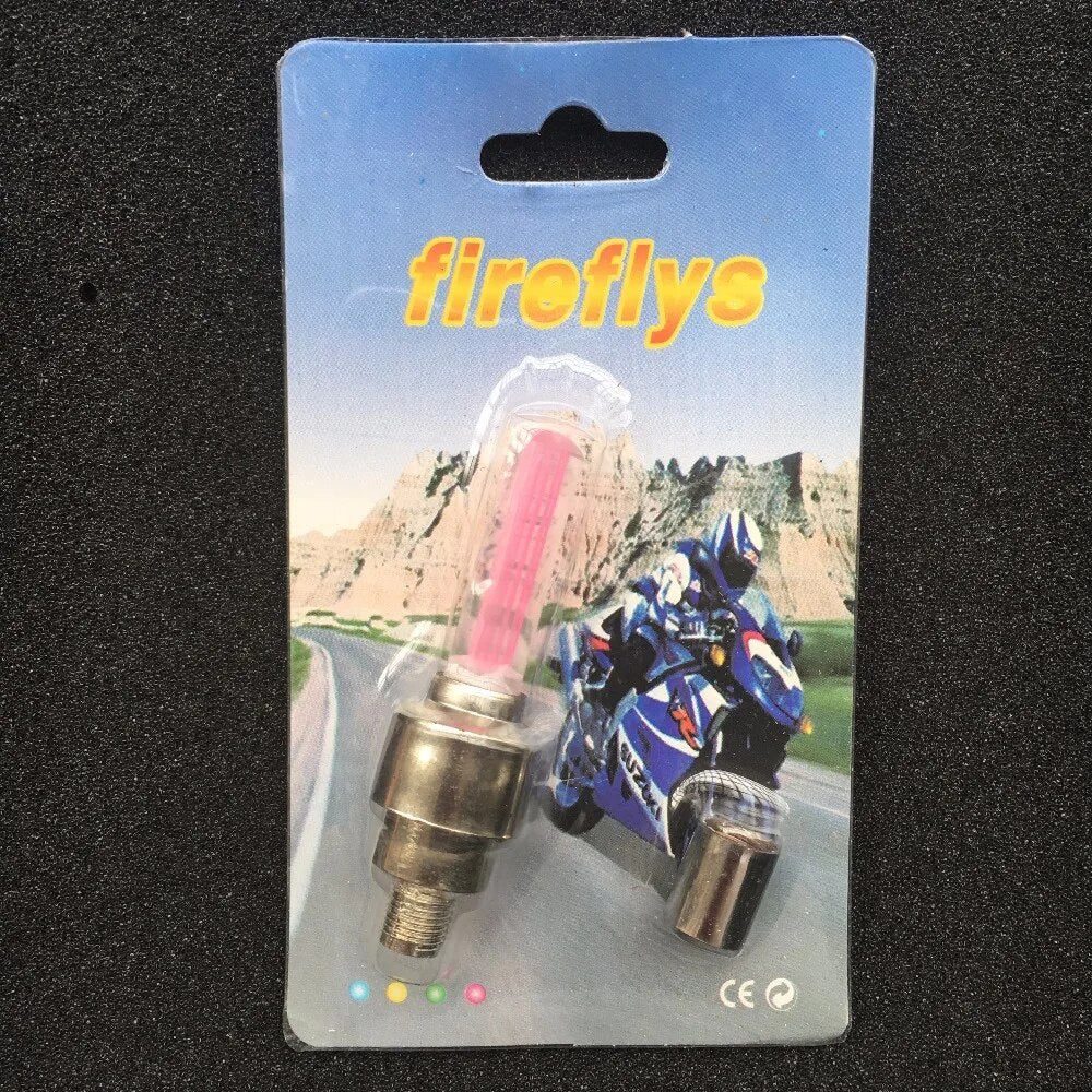 Fireflys Hot Wheels Car Bike Bicycle Motorcycle Sensor Tire tyre valve caps  core wheels neon stick light  LED lamp