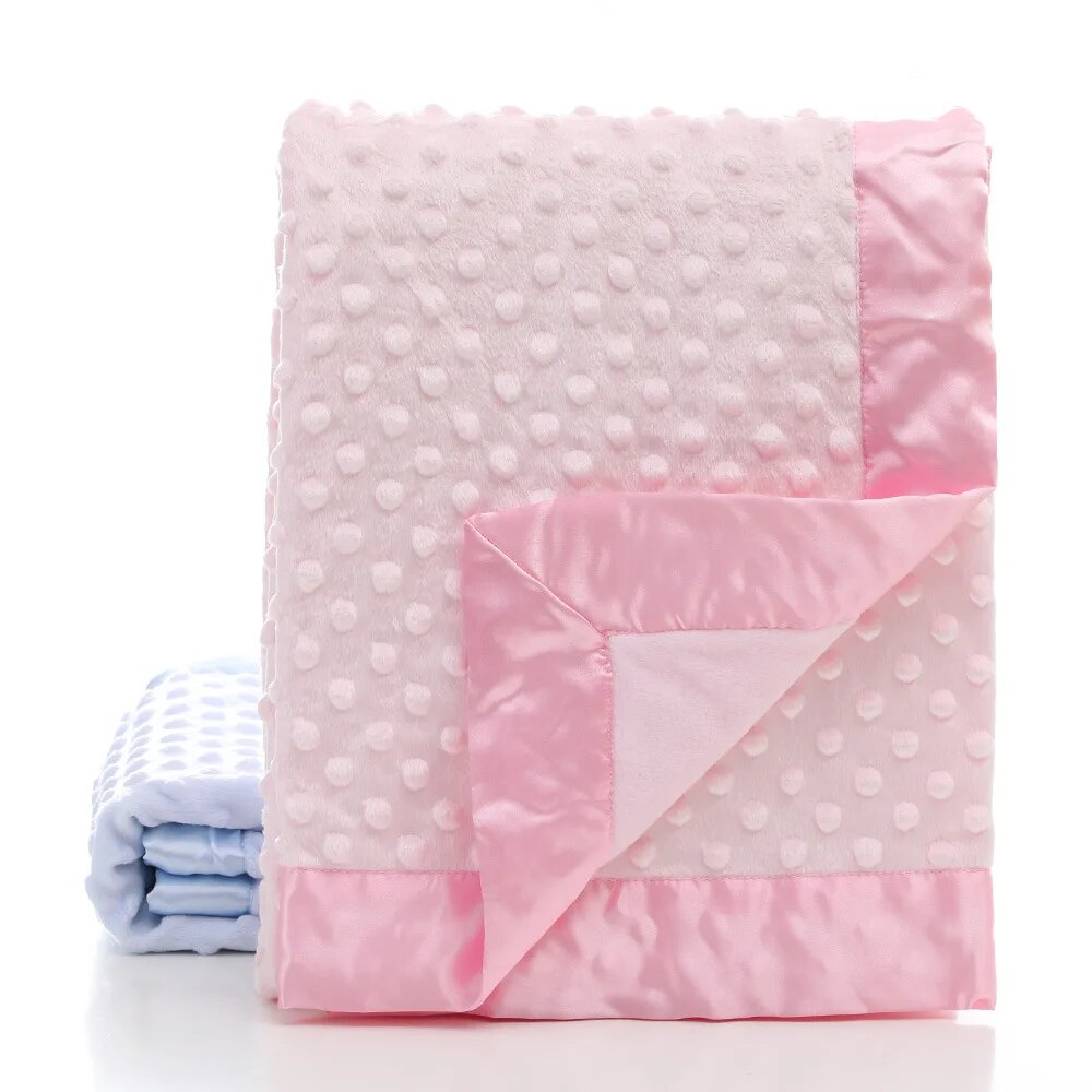 Baby Coral Fleece Blanket Infant Bebe Swaddling Wrap Thicken Lamb Multi-Function Blankets Newborn Baby Bedding Blankets 75*100CM