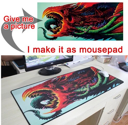 Mairuige Large Gaming Mouse pad Blue Purple Cloud Space Waterproof Extended Lock Edge Computer Desk Notbook For CSGO Dota 2 LOL