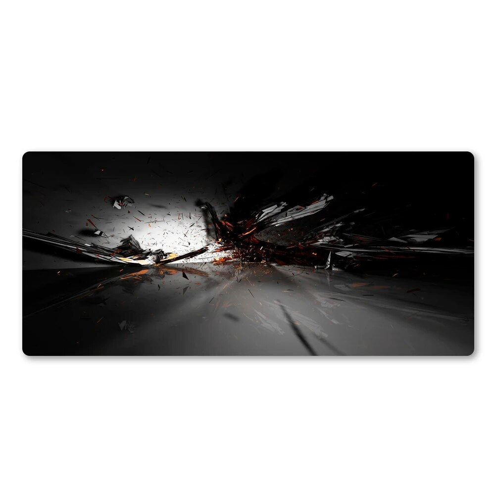 Hot Selling Black Cool Mouse Pad High Quality PC Gaming Computer XL Mousepad Big Desk Mat Gaming Rubber Mouse Pad Give Gamer