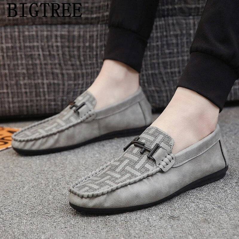 Loafers Leather Shoes Men Black Mens Shoes Casual Luxury Shoes Men Fashion Sepatu Slip On Pria Erkek Ayakkabi Buty Meskie Scarpe