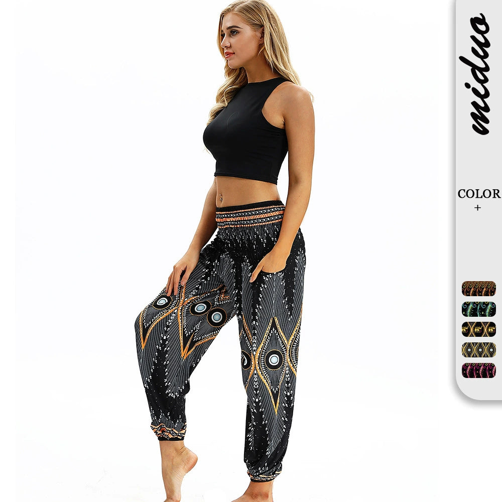 Digital Printing Leisure Bloomers Autumn Best-Selling Yoga Pants