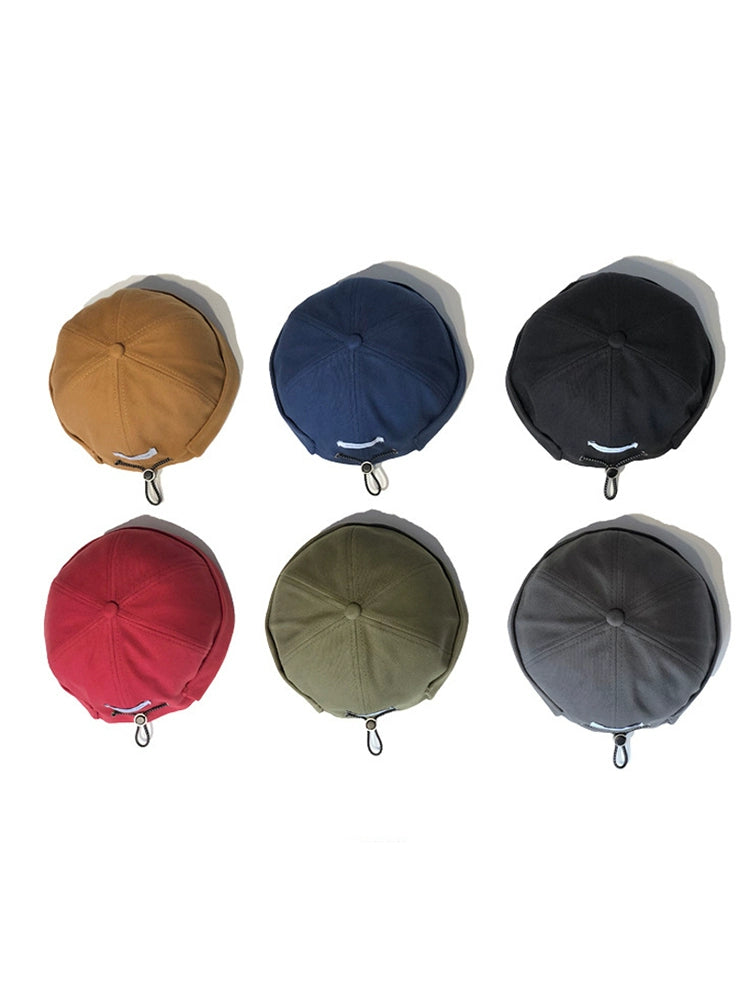 Hip Hop Spring and Summer No Eaves Drawstring Full Closure Women Skullcap