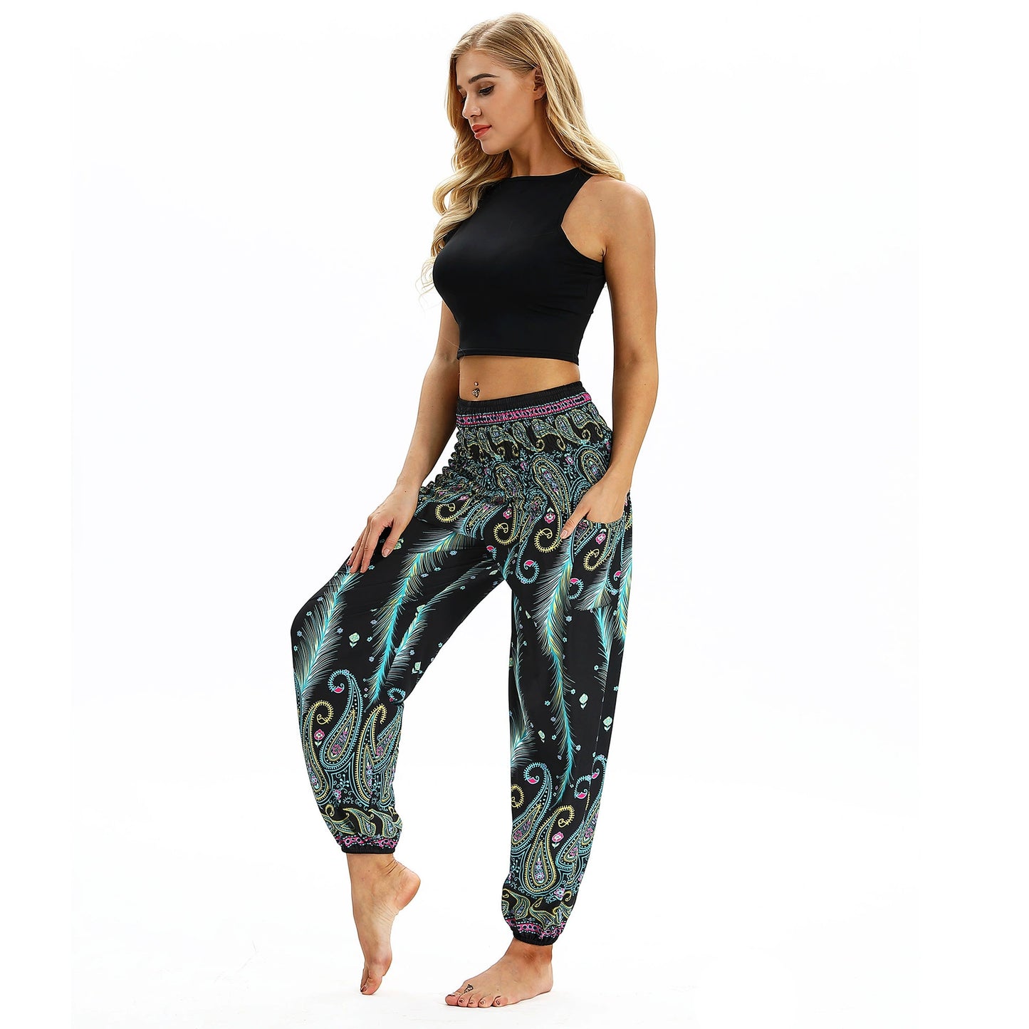 Digital Printing Leisure Bloomers Autumn Best-Selling Yoga Pants