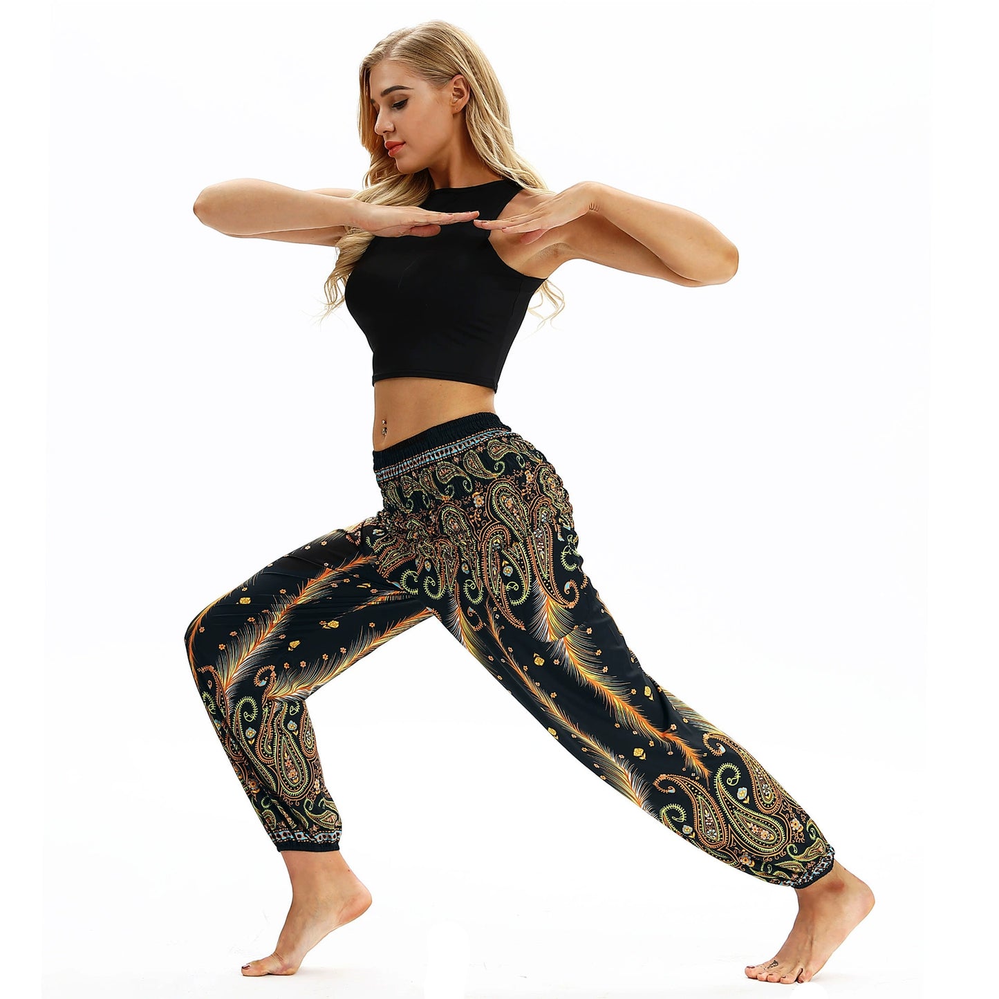 Digital Printing Leisure Bloomers Autumn Best-Selling Yoga Pants