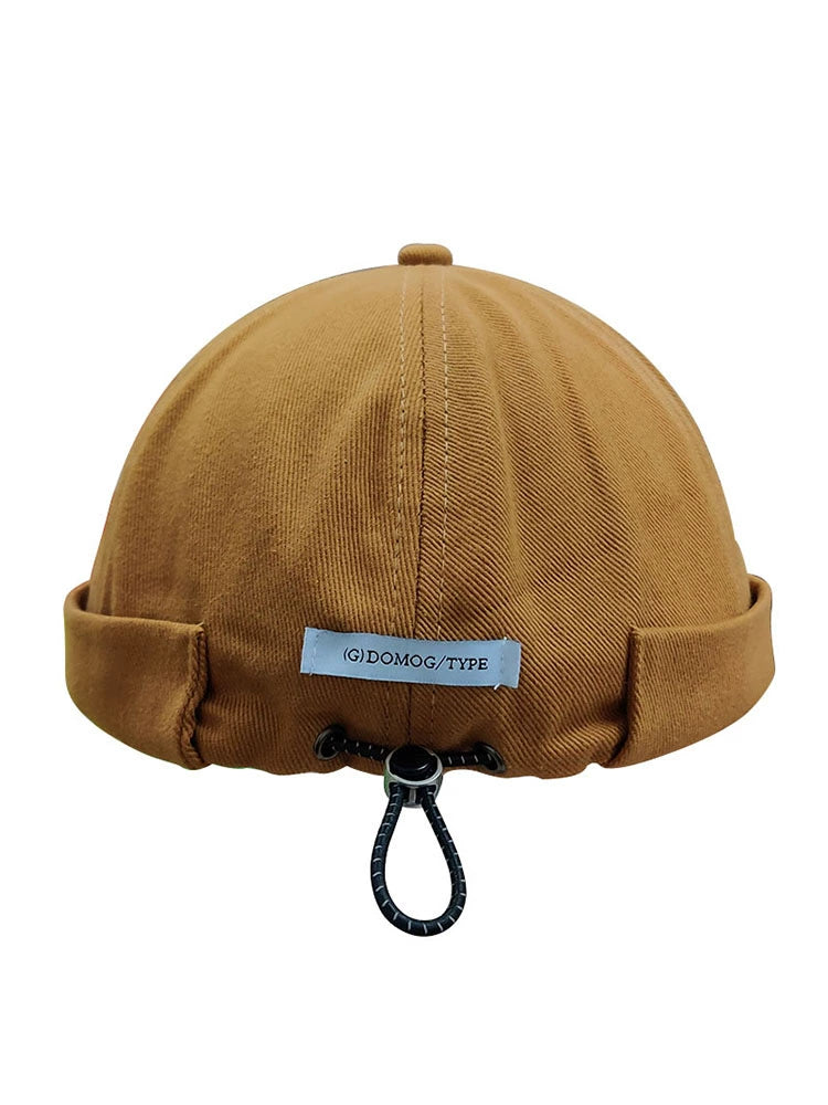 Hip Hop Spring and Summer No Eaves Drawstring Full Closure Women Skullcap