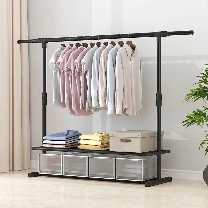 Clothing Rack Coats Page Wearing for Clothes Coat Shelves Home Furniture Wardrobe Stand Children's Room Rack Wall Clothes Hanger