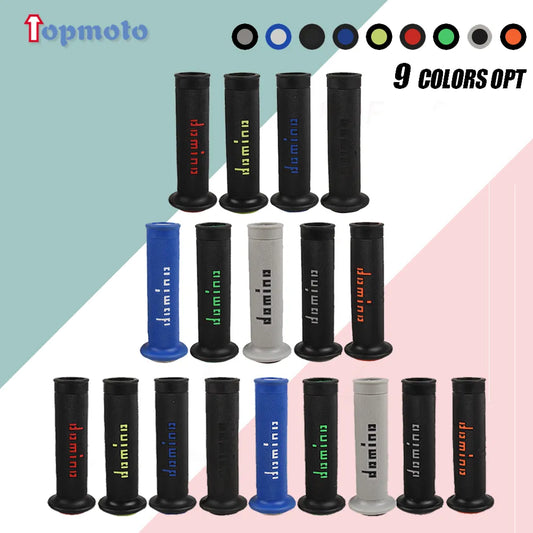 7/8 "22 24mm Motorcycle Grips Handle Bar For KTM YAMAHA Universal Pit Bike Motocross Motorbike Rubber GEL Domino Grip 9 Colors