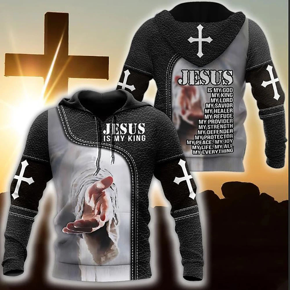 Knight Templar Armor Jesus God Guard Cavalier Pullover Streetwear NewFashion 3D Print Men/Women Funny Hoodies Oversized Clothing