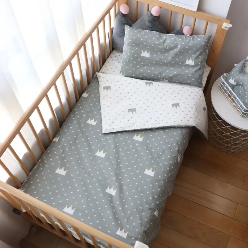 Baby Bedding Set Nordic Cotton Woven Baby Bed Linen For Newborns Kid Crib Bedding For Boy Girl Nersury Offer Custom Make Service