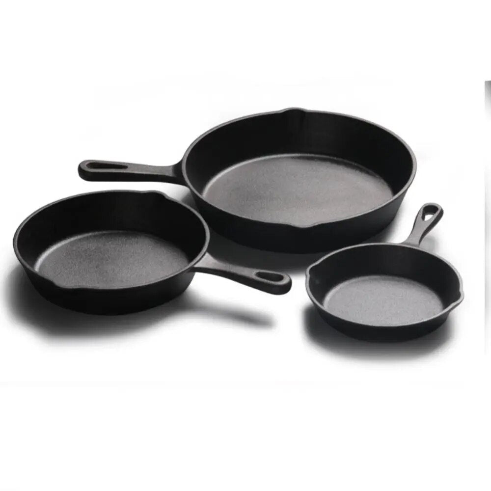 Cast Iron Pan Skillet Frying Pan Cast Iron Pot Best Heavy Duty Professional Seasoned Pan Cookware For Frying Saute Cooking