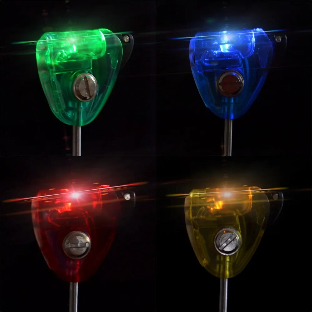 2 x LED Fishing Swingers illuminated Drop Off Indicator for Carp Fishing