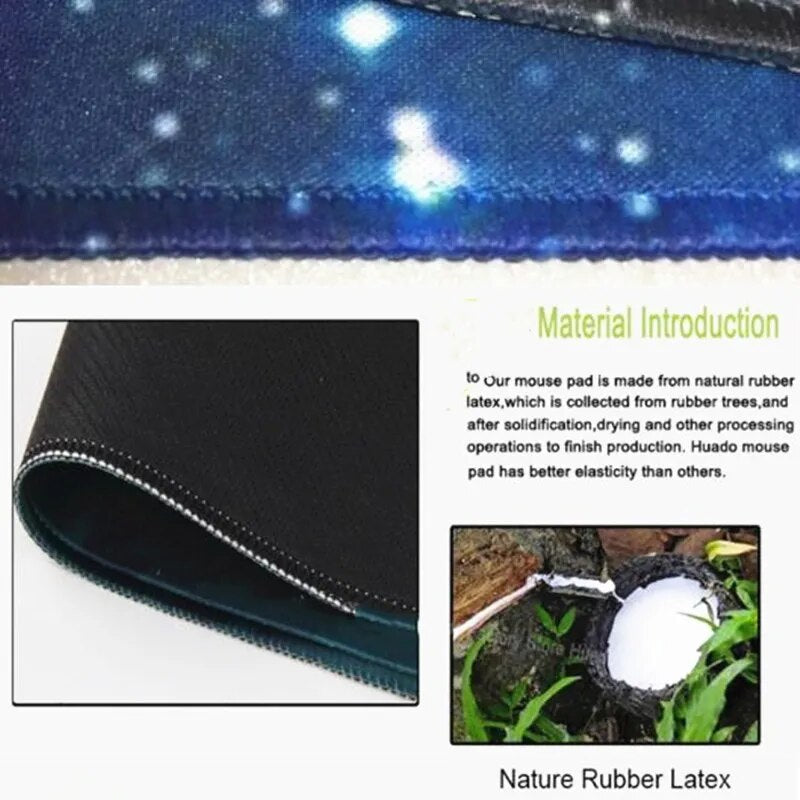 Locking Edge Mouse Pad Gaming Large Mousepad Mause Pad Mouse Mat Deskpad For Computer Desktop Keyboard