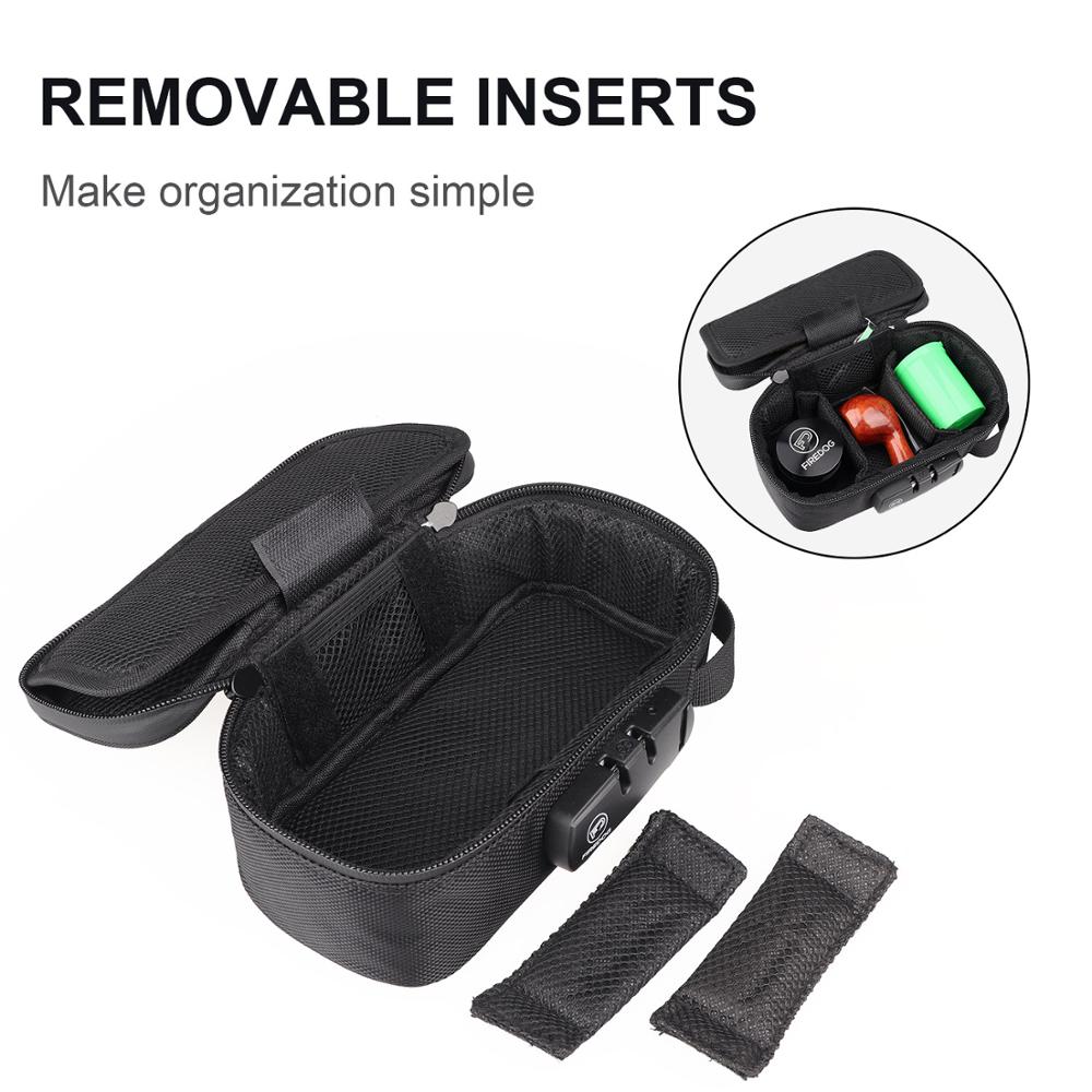 Case Smoking Case Tobacco Organizer Cigarette Herb Tobacco Pouch Grinder Lock Tobacco Combination Lighter Bag Bag Bag Pipe Stash