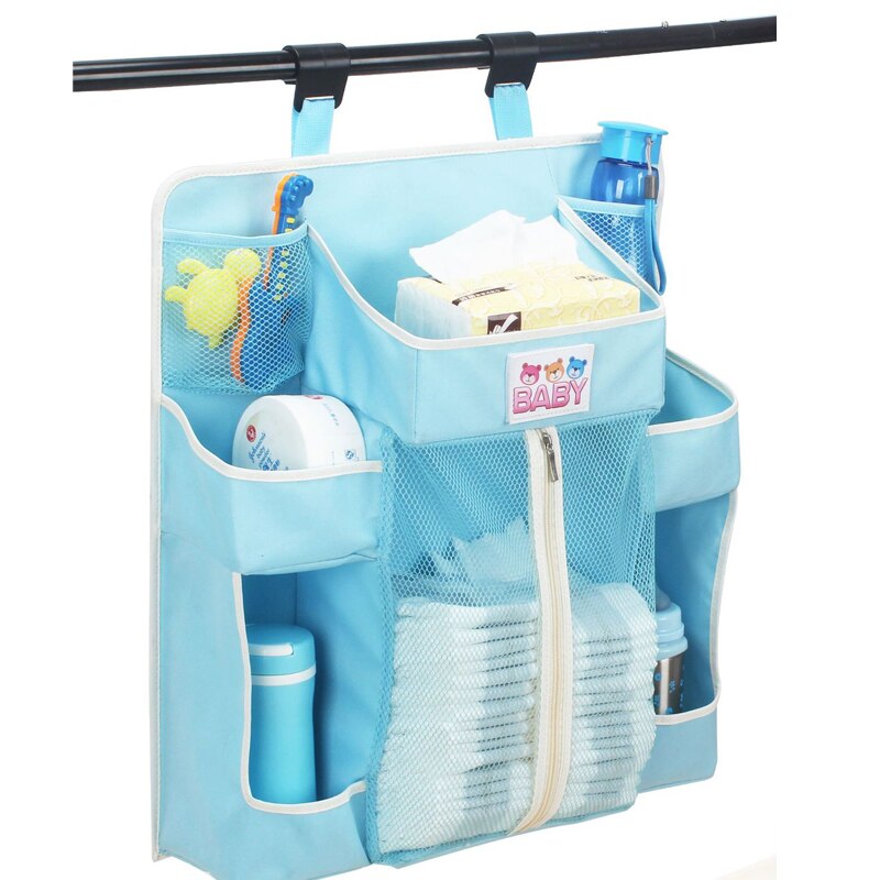 Baby Crib Organizer Foldable Bed Hanging Bag for Infant Bed Accessories Essentials Diaper Storage Box Cradle Bag Bedding Set