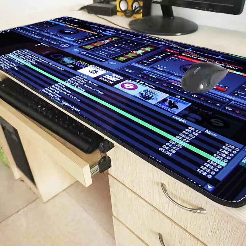 Dj pad Music theory Mousepad Hand Drive Speed Gaming Mouse Pad Laptop Mouse Mat Computer Mat For Desk Mat Pc Piano Keyboard Mat