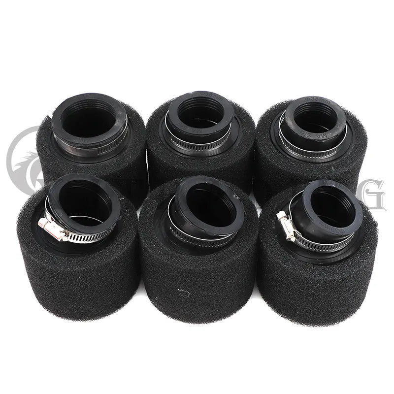 Black and Red Foam Air Filter 35mm 38mm 42mm 45mm 48mm 50mm 60mm Sponge Cleaner Moped Scooter Dirt Pit Bike Motorcycle