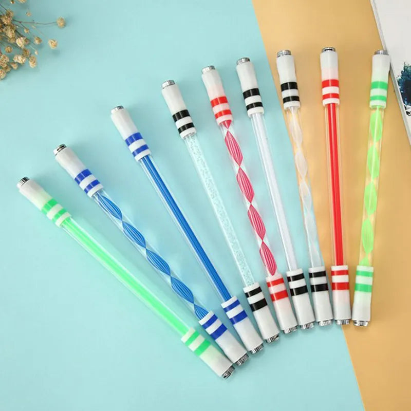 Illuminated Spinning Pen Creative Rolling Special Pen Kids Release Pressure Spin Toy Pocket Led Flash Spinning Pen