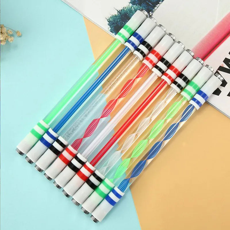 Illuminated Spinning Pen Creative Rolling Special Pen Kids Release Pressure Spin Toy Pocket Led Flash Spinning Pen