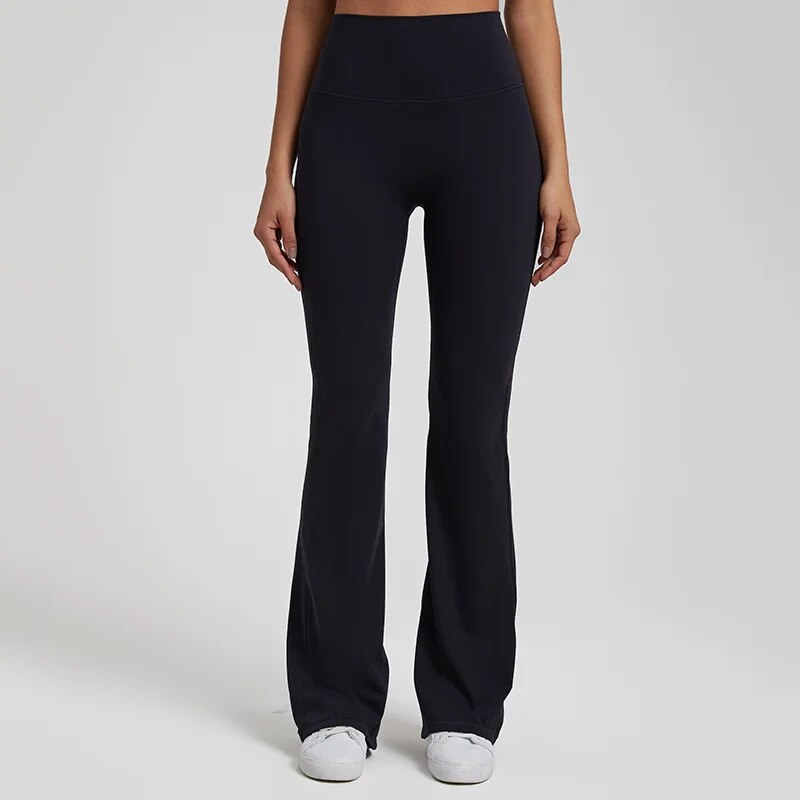 32.5'' Super-High-Rise Flared Pant Buttery-soft Feels Weightless Four-way stretch Sweat-wicking Wide Leg Full Length Yoga Pants