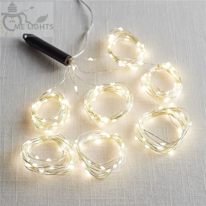 600 LEDs Vines Lights Copper Wire Waterfall led fairy string Lights Christmas Wedding Party Holiday Tree Decoration