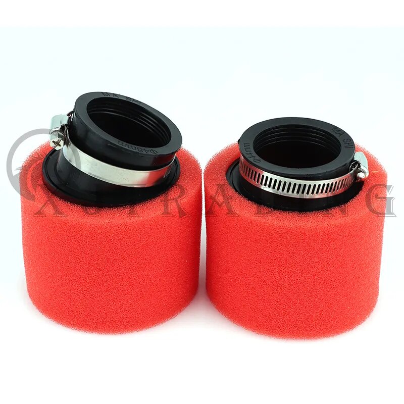 Black and Red Foam Air Filter 35mm 38mm 42mm 45mm 48mm 50mm 60mm Sponge Cleaner Moped Scooter Dirt Pit Bike Motorcycle