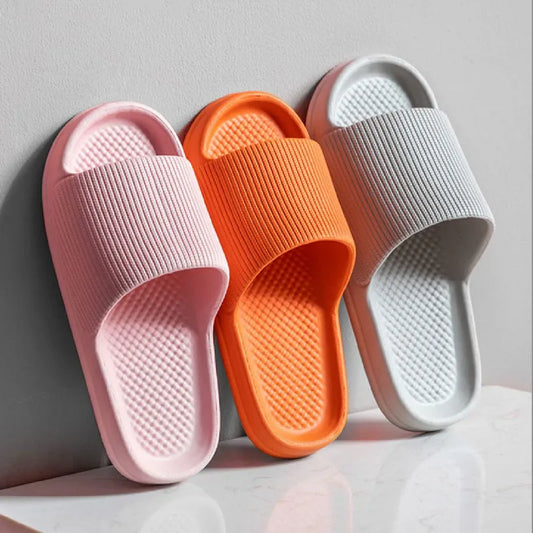 Big Size 47 48 Men Slippers Light EVA Soft Casual Shoes Women Couples Home Bathroom Anti-Slip Flip-Flops Summer Beach Sandals