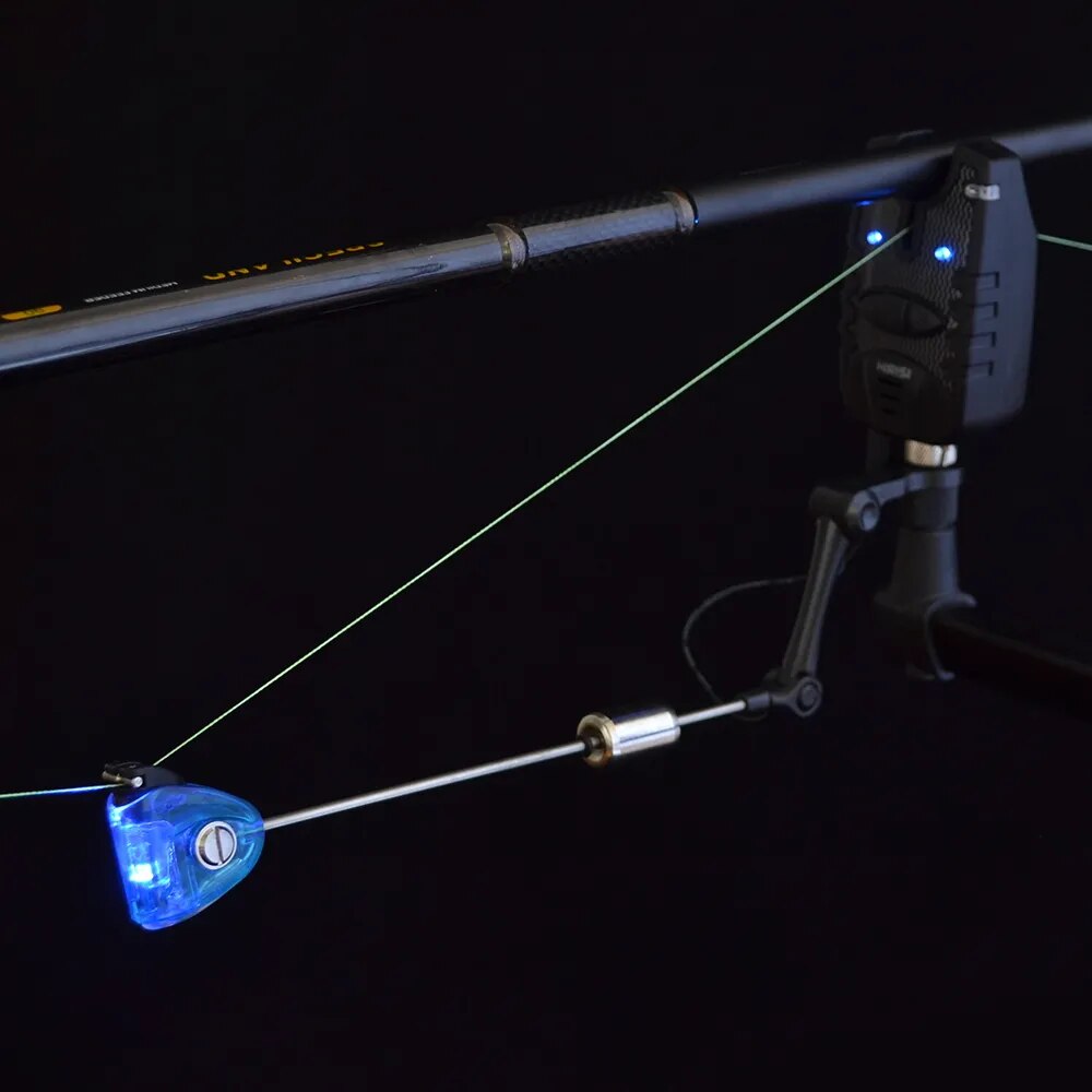 2 x LED Fishing Swingers illuminated Drop Off Indicator for Carp Fishing