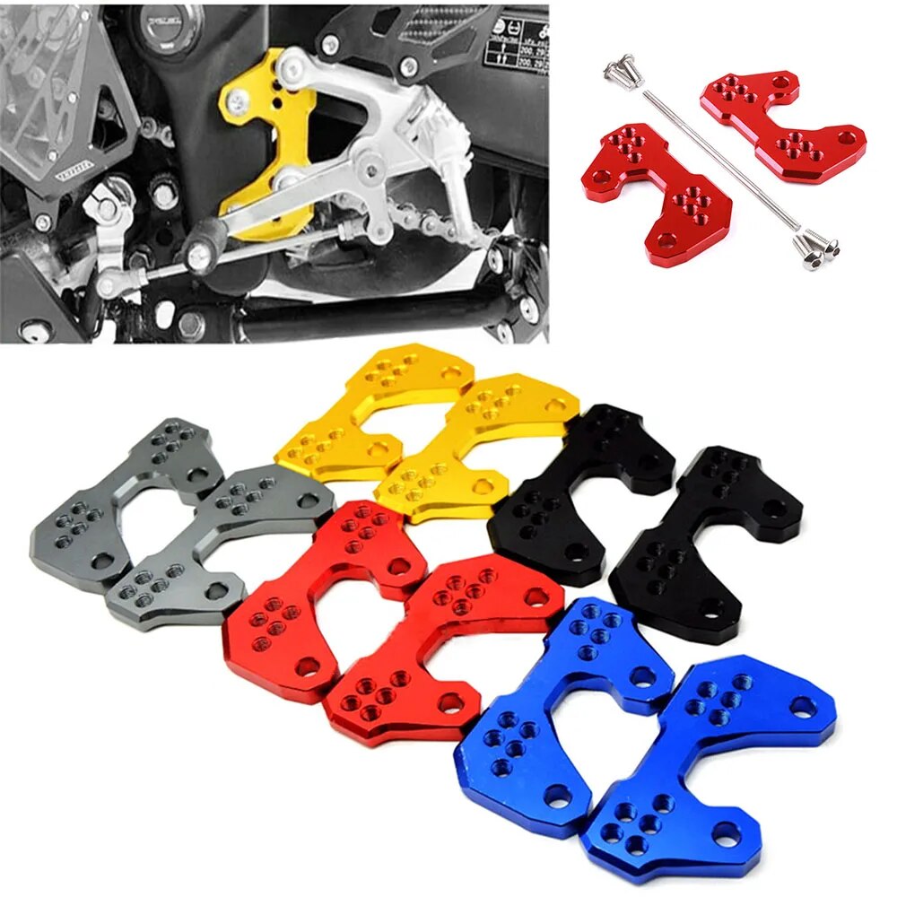 For YAMAHA YZF R3 ABS 2020 2021 R25 MT25 MT 03 MT03 Motorcycle Adjustable Base Foot Pegs Rear Foot Peg Mount Bracket 2016 2017