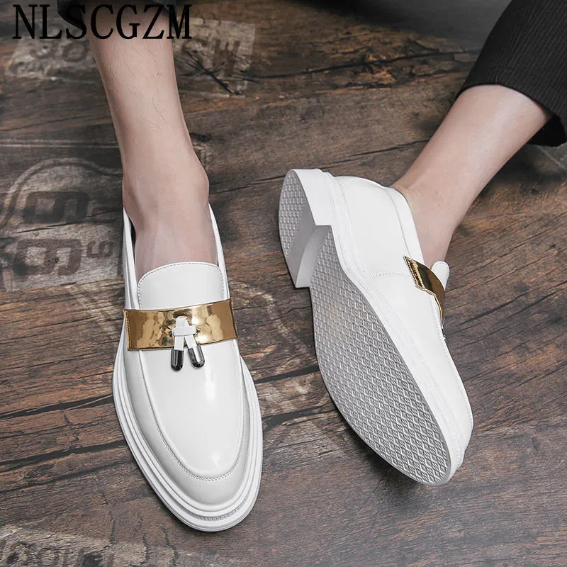 Coiffeur Loafers Mens Shoes Casual Italian Brand White Shoes Men Leather Fashion Designer Shoes Men High Quality Zapatos Hombre