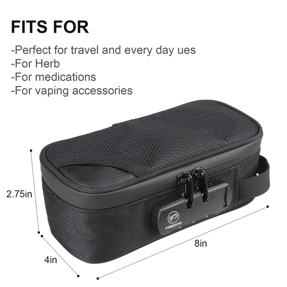 Case Smoking Case Tobacco Organizer Cigarette Herb Tobacco Pouch Grinder Lock Tobacco Combination Lighter Bag Bag Bag Pipe Stash