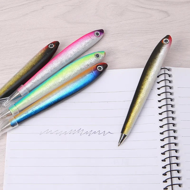 Cute Fish-like Writing Pen Small Ballpoint Pen Anti-slip Grip Protective Kid Reward Pen for Restaurant School Office Y98A