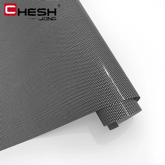 Black One Way Vision Fly Eye Tint Perforated Mesh Film Car tint Window Tint Car wrap film sticker Motorcycle Scooter Decals