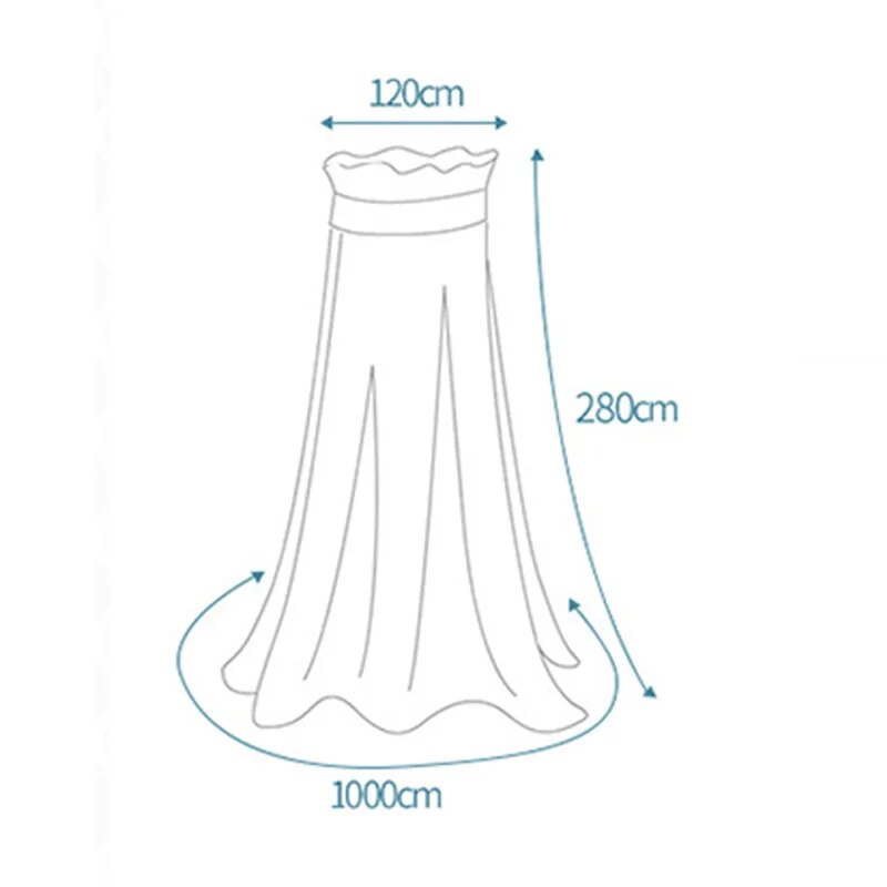 Home Large Elegant Mosquito Nets for Summer Hanging Kid Bedding Round Dome Bed Canopy Curtain Bed Tent With Night Light