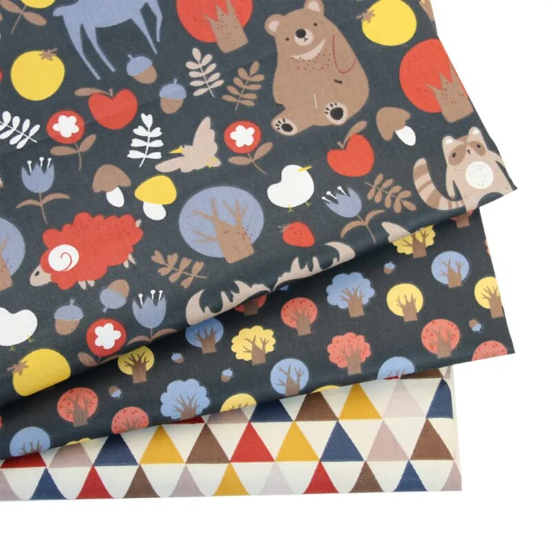 Cotton Sheet Fabric  Printed 100% twill cotton fabric for DIY bedding children's clothing accessories