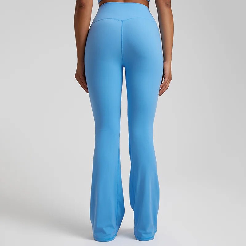 32.5'' Super-High-Rise Flared Pant Buttery-soft Feels Weightless Four-way stretch Sweat-wicking Wide Leg Full Length Yoga Pants