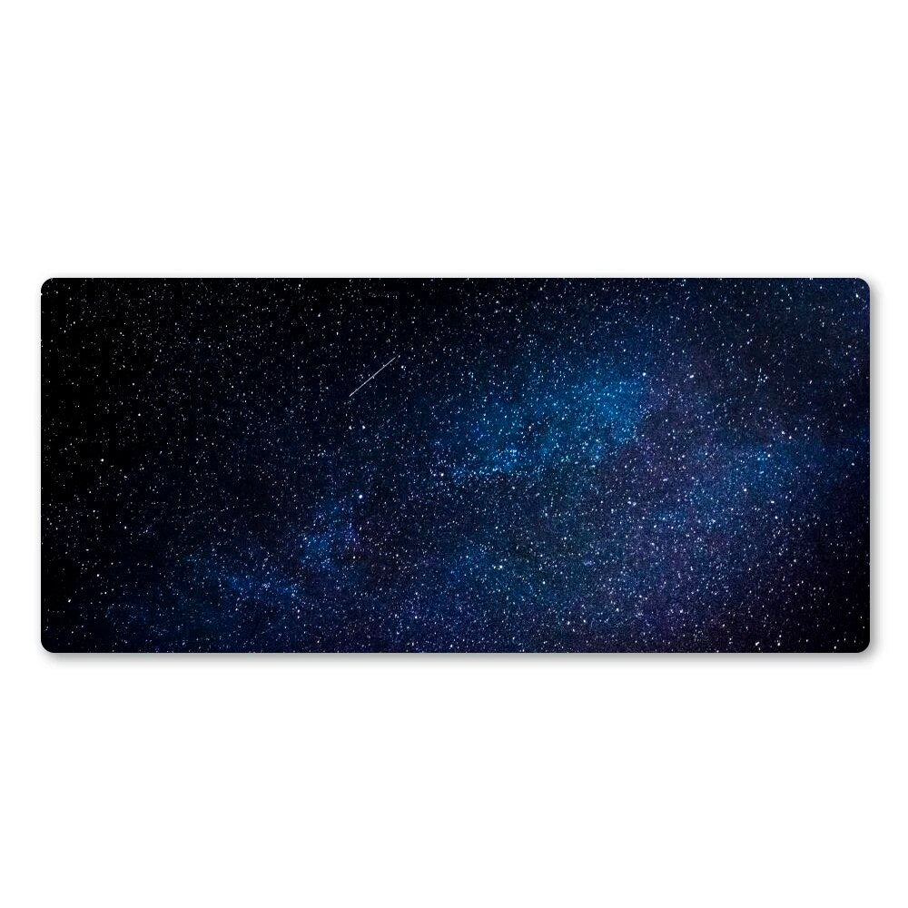 Cool Starry Sky Mouse Pad Professional PC Game Computer XL Mousepad Wot Rubber Washable Big Desk Mat To Gamer Christmas Gift Mat