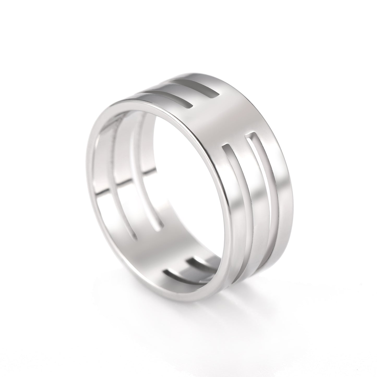 Silver Color Unisex Stainless Rings